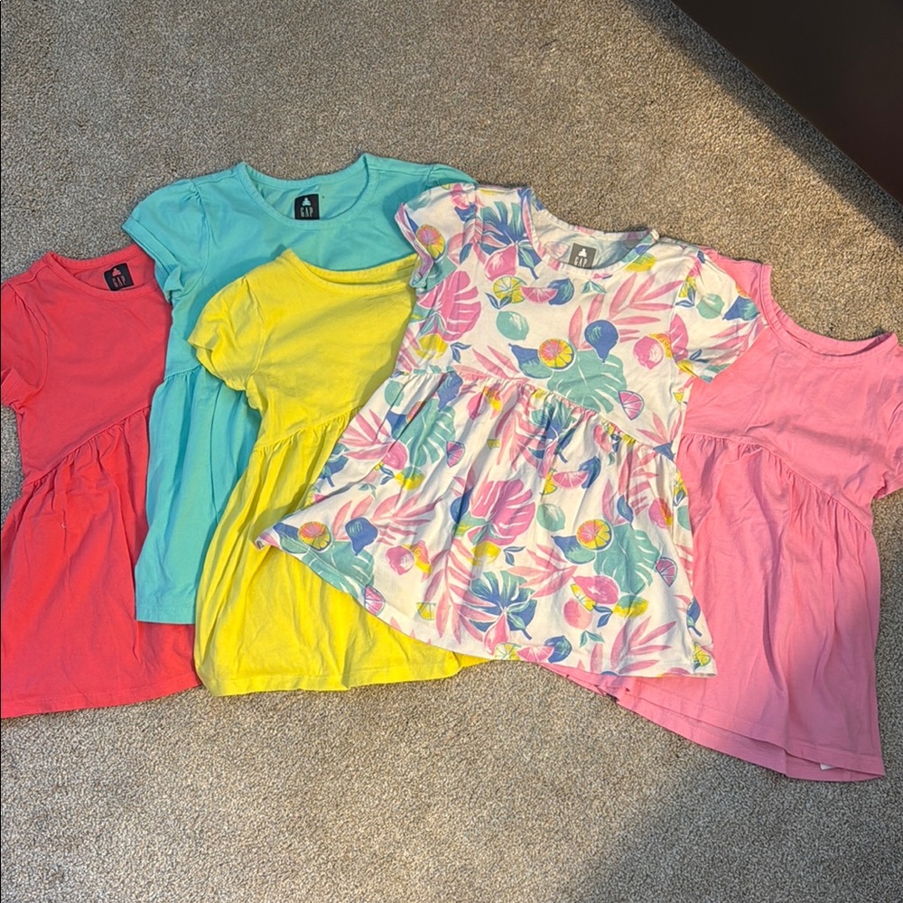 Colorful Girls' GAP Short Sleeve Summer Tunic Set